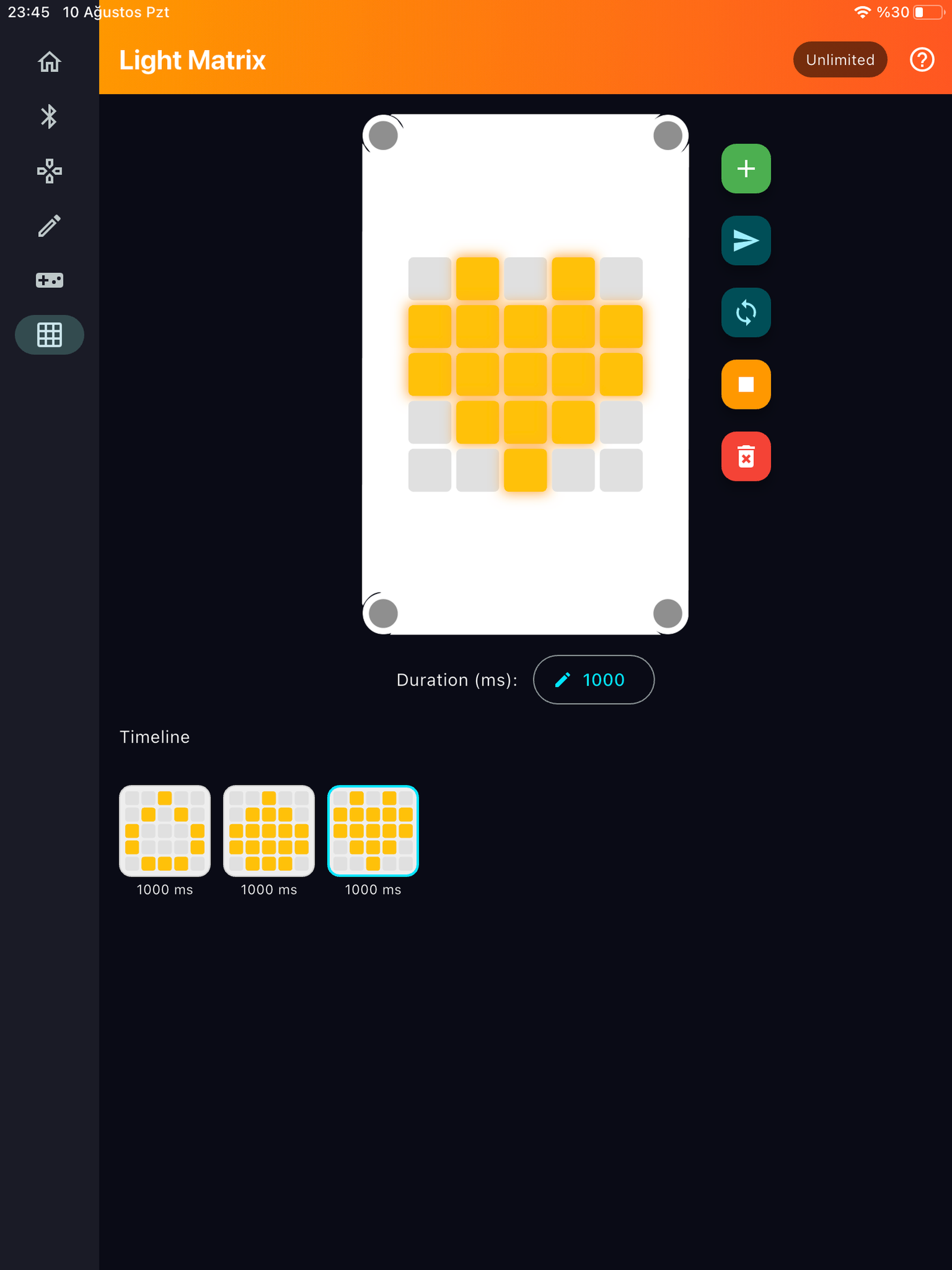 Arcion Light Matrix animation editor